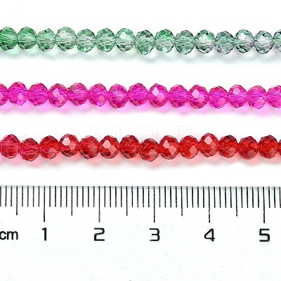 Transparent Painted Glass Beads Strands DGLA-A034-T3mm-A24-1