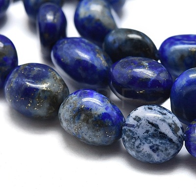 Natural Lapis Lazuli Beads Strands G-O186-B-17-1