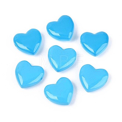 Dyed & Heated Imitation Jade Glass Beads GLAA-T023-44I-1