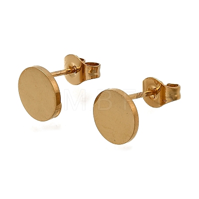 Ion Plating(IP) 304 Stainless Steel Stud Earring Findings STAS-D371-02G-02-1
