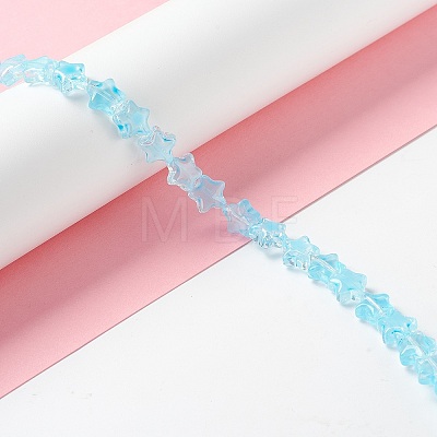 Transparent Glass Beads Strand GLAA-F112-02F-1