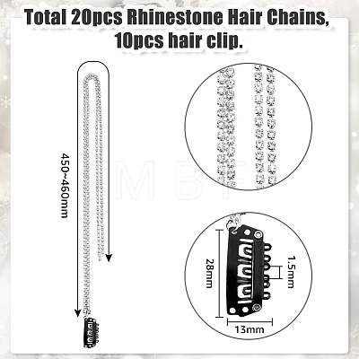 HOBBIESAY 2 Bags 2 Styles Iron Snap Hair Clips PHAR-HY0001-01-1