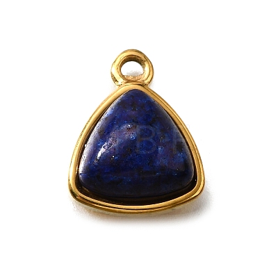 Natural Lapis Lazuli Triangle Charms STAS-D310-02G-03-1