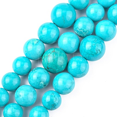 Natural Magnesite Graduated Beads Strands G-F604-01-1