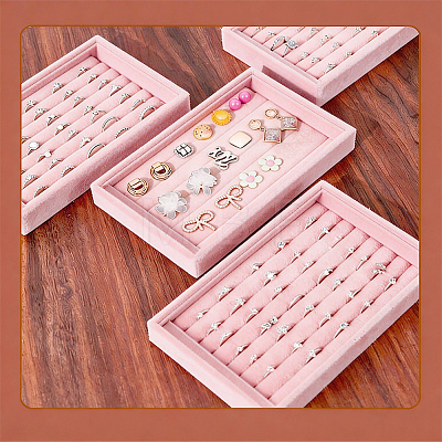 Velvet Ring Organizer Display Trays ODIS-SP0002-20B-1