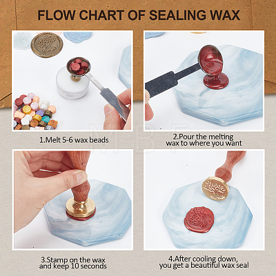 Wax Seal Stamp Set AJEW-WH0208-1002-1