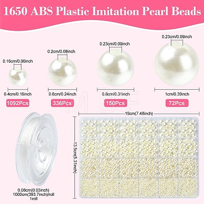 DIY Imitation Pearl Bracelet Making Kit DIY-YW0008-13-1