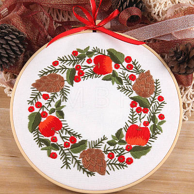 DIY Christmas Embroidery Kits PW-WG2520C-01-1