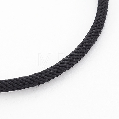 Braided Cotton Cord Bracelet Making MAK-L018-03A-03-P-1