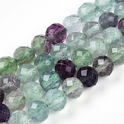 Natural Fluorite Beads Strands G-S345-6mm-31-1