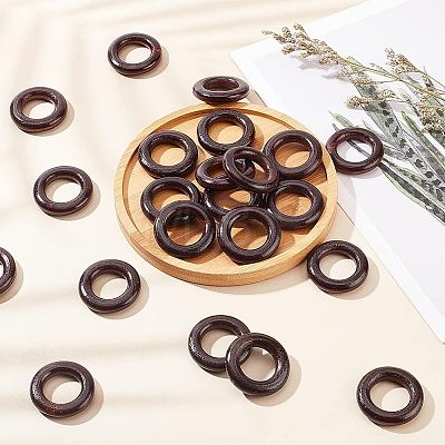 Wood Linking Rings LS-WOOD-WH0027-69B-1