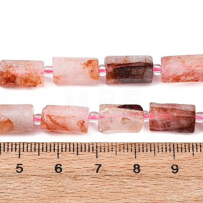 Natural Hematoid Quartz/Ferruginous Quartz Beads Strands G-L655-B02-01-1