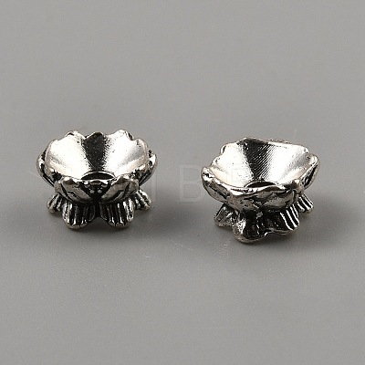 Tibetan Style Alloy Bead Caps FIND-WH0291-09B-AS-1