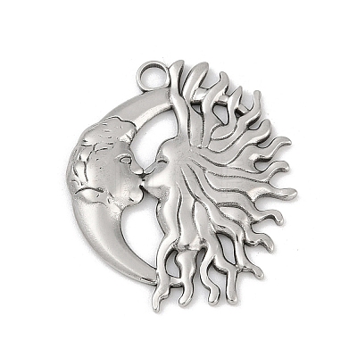 304 Stainless Steel Pendants STAS-D366-01B-P-1