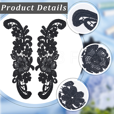 Sew on Flower Appliques PATC-WH0005-46A-1