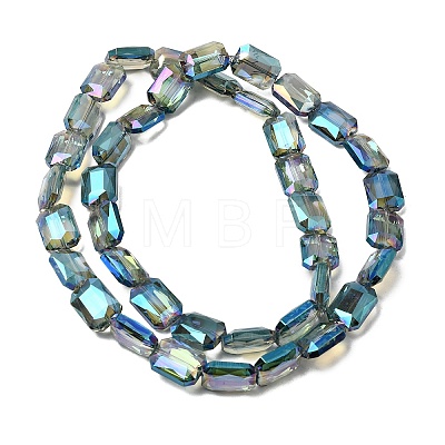 Electroplated Glass Beads EGLA-H002-A-14-1