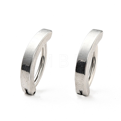 316 Stainless Steel Belly Ring Hoop AJEW-G039-01P-1