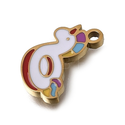 304 Stainless Steel Enamel Pendants SA-CBAA2E4-01I-G-1