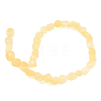 Natural Yellow Jade Beads Strands GG-CBA9392-16-1