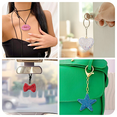 5Pcs 5 Styles Handmade Polymer Clay Pendants RB-BT0001-05A-1