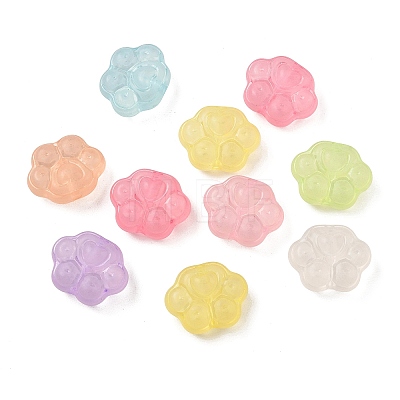 Frosted Transparent Acrylic Beads AC-CBA469B-02-1