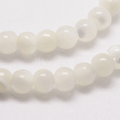 Natural White Shell Beads G-N0190-11-2mm-1