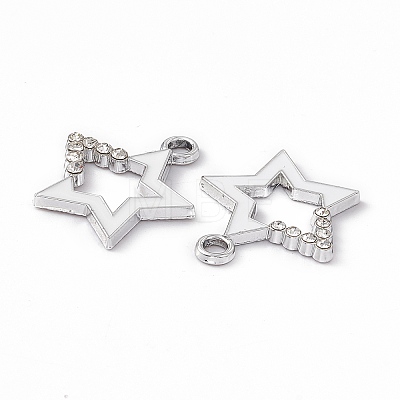 Alloy Rhinestone Pendants PALLOY-P287-09P-01-1