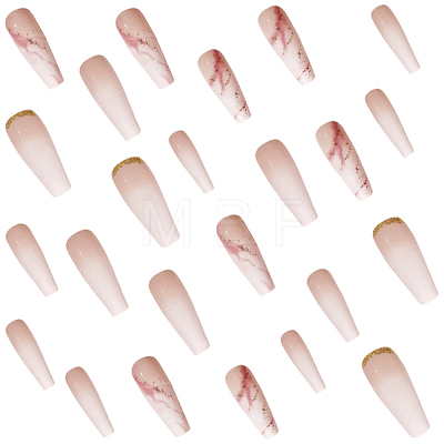ABS Plastic Full Cover Press On False Nails MRMJ-CP0001-72-1