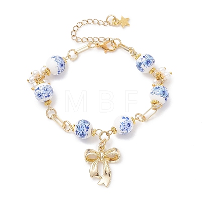 Alloy Charm Bracelets BJEW-JB12911-1