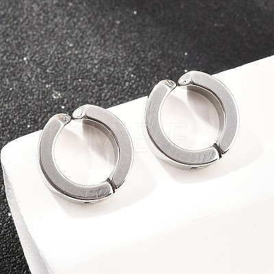 201 Stainless Steel Cuff Earrings EJEW-T056-01P-04-1