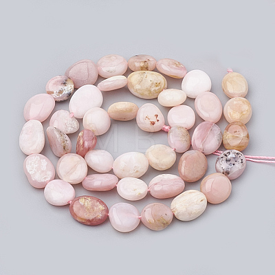 Natural Pink Opal Beads Strands X-G-S331-8x10-016-1