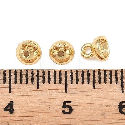 Brass Bead Cap Bails KK-H292-41G-1