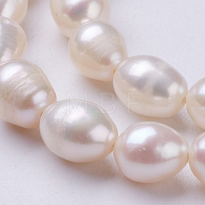 Natural Cultured Freshwater Pearl Beads Strands PEAR-P002-55-01-1