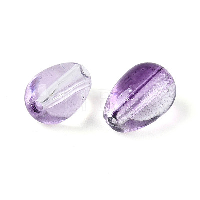 Baking Paint Transparent Glass Beads DGLA-N014-10C-1