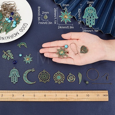 DIY Vintage Drop Earring Making Kit DIY-SC0018-40-1