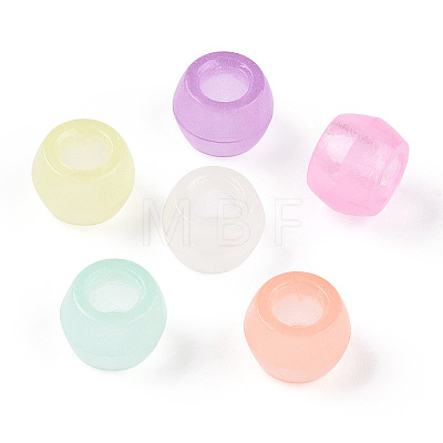Transparent Luminous Acrylic Beads X-OACR-N137-34-1