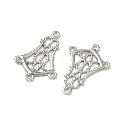 Tarnish Resistant 304 Stainless Steel Hollow Flower Chandelier Component Links STAS-R083-25-1