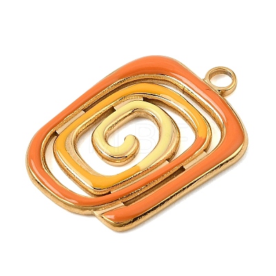 304 Stainless Steel Enamel Pendants SA-CBAA487-43G-1