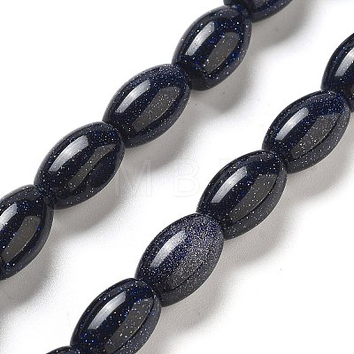 Synthetic Blue Goldstone Beads Strands G-B106-B01-01-1