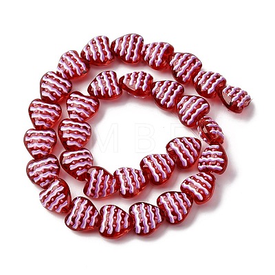 Glass Enamel Beads GLAA-Q125-01D-1