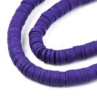Handmade Polymer Clay Beads Strands CLAY-R089-6mm-011-1