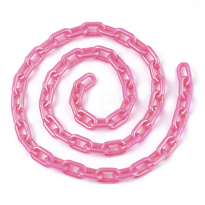 Acrylic Opaque Cable Chains PACR-N009-002F-1