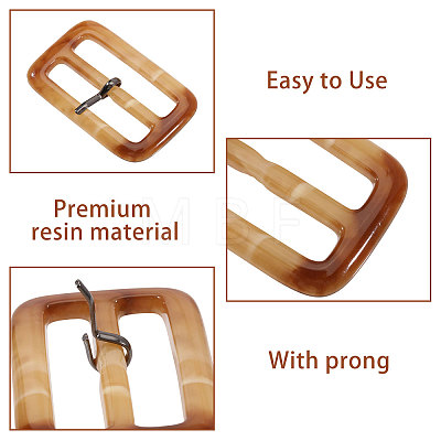 30Pcs Resin Rectangle Buckles FIND-CA0011-64-1