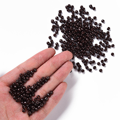 Baking Paint Glass Seed Beads SEED-S003-K18-1