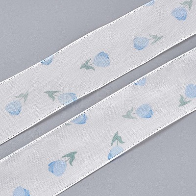 Single Face Printed Polyester Satin Ribbon SRIB-T009-05A-1