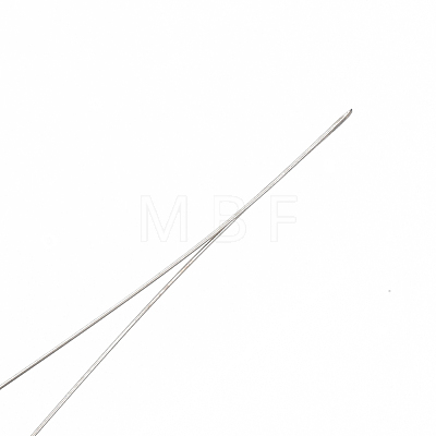 Iron Big Eye Beading Needles TOOL-N006-01-1
