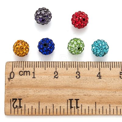 Pave Disco Ball Beads RB-H258-8MM-M-1