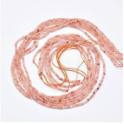 Natural Pink Aventurine Beads Strands G-J002-12-1