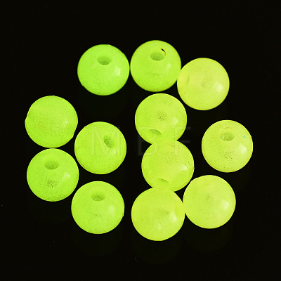 Luminous Acrylic Beads MACR-N008-25D-6MM-1