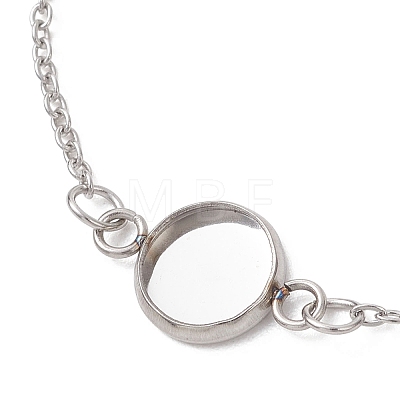 304 Stainless Steel Cable Chain Satellite Chain Bracelet Making BJEW-JB13164-01-1